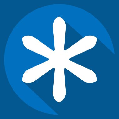 Simge safranı. Çiçek sembolüyle ilgili. Uzun gölge tarzı. Basit dizayn edilebilir. Basit resimleme