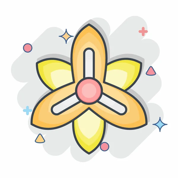 Εικονίδιο Γλαδιόλου Σχετίζονται Σύμβολο Λουλούδια Κωμικό Στυλ Απλό Σχεδιασμό Επεξεργάσιμο — Διανυσματικό Αρχείο