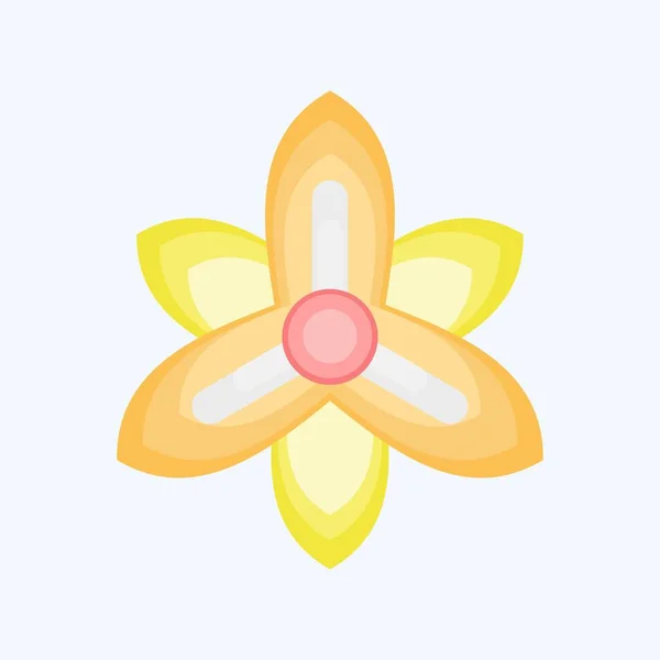Ícone Gladiolus Relacionado Com Símbolo Flores Estilo Plano Design Simples — Vetor de Stock