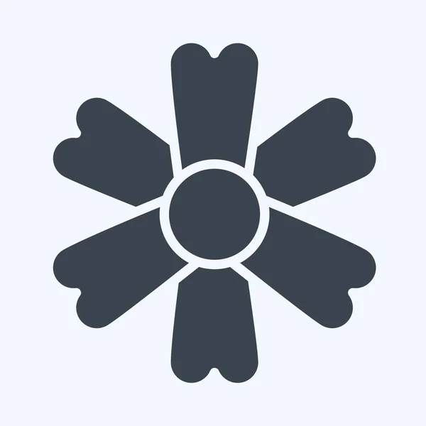 Icono Marigold Relacionado Con Símbolo Flores Estilo Glifo Diseño Simple — Vector de stock
