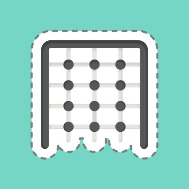 Çıkartma çizgisi tırmanışı kesti. Lunapark sembolüyle ilgili. Basit dizayn edilebilir. Basit resimleme