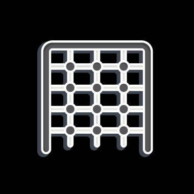 Simge tırmanışı. Lunapark sembolüyle ilgili. Parlak bir stil. Basit dizayn edilebilir. Basit resimleme