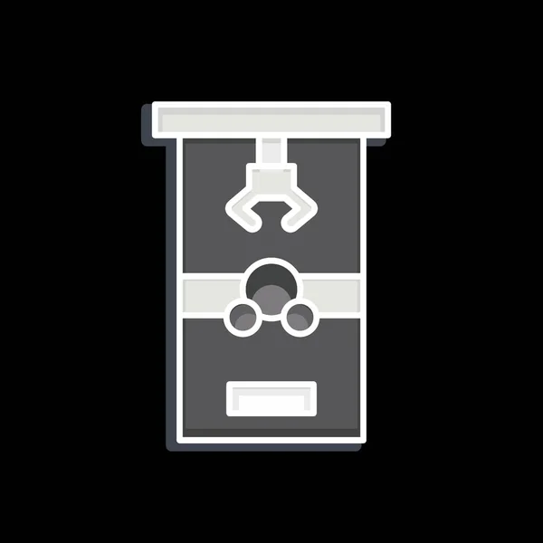 Icon Claw Machine Relacionado Con Símbolo Del Parque Atracciones Estilo — Archivo Imágenes Vectoriales