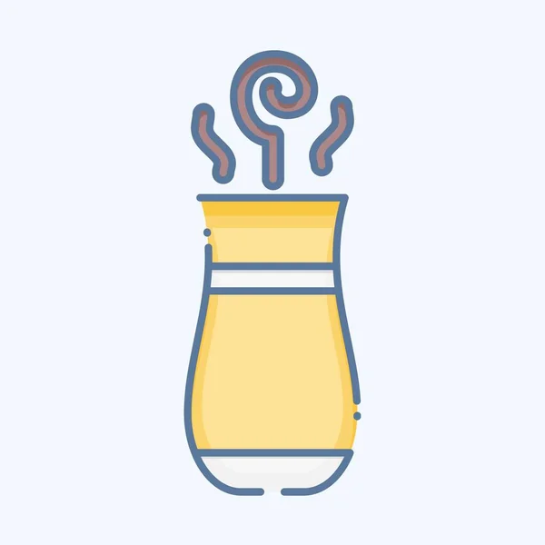 トルコ茶のアイコン お茶のシンボルに関するものです ドッドルスタイル シンプルなデザインを編集できます 簡単なイラストです — ストックベクタ