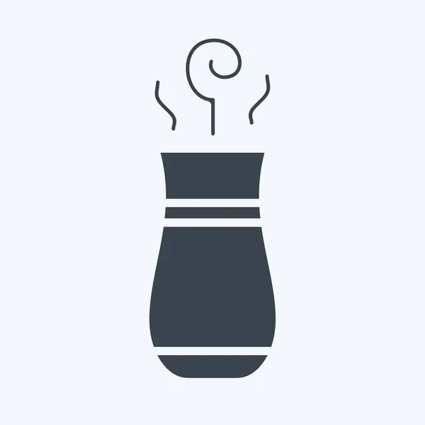 Icon Turkish Tea Related Tea Symbol Glyph Style Simple Design — Stock Vector
