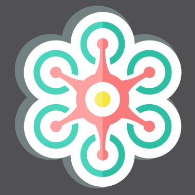 Etiketçi Hexacopter. Drone sembolüyle ilgili. Basit dizayn edilebilir. Basit resimleme