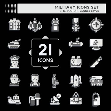 Simge Askeriyesi. Ordu sembolüyle ilgili. Parlak bir stil. Basit dizayn edilebilir. Basit resimleme