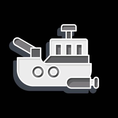 İkon Denizci. Askeri sembolle ilgili. Parlak bir stil. Basit dizayn edilebilir. Basit resimleme