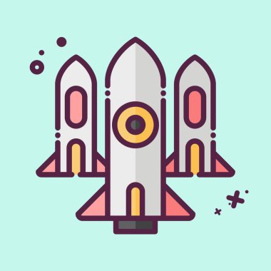 İkon Nükleer. Askeri sembolle ilgili. MBE tarzı. Basit dizayn edilebilir. Basit resimleme