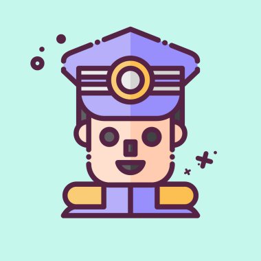 Simge Komutanı. Askeri sembolle ilgili. MBE tarzı. Basit dizayn edilebilir. Basit resimleme