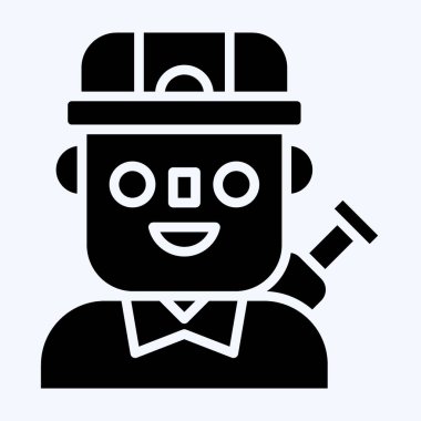 Simgesel Asker. Askeri sembolle ilgili. Kabartma tarzı. Basit dizayn edilebilir. Basit resimleme