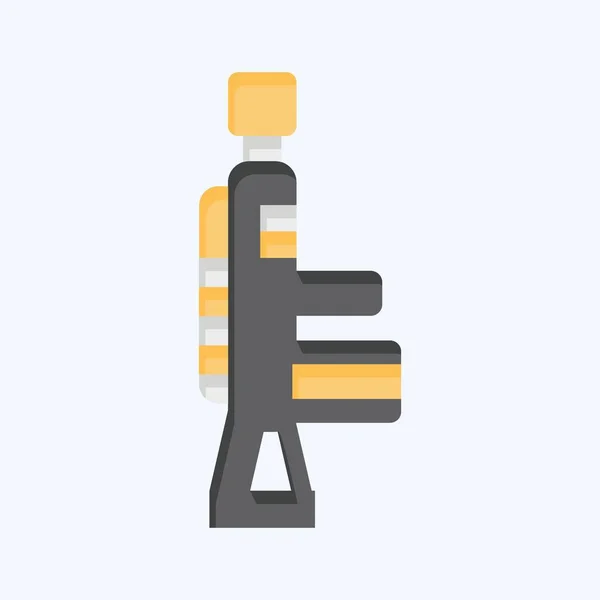 Icon Puska Katonai Szimbólummal Kapcsolatos Lapos Stílus Egyszerű Tervezés Szerkeszthető — Stock Vector