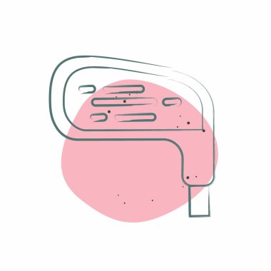 Simge Golf Kulübü. Golf sembolüyle ilgili. Renkli Leke Biçimi. Basit dizayn edilebilir. Basit resimleme