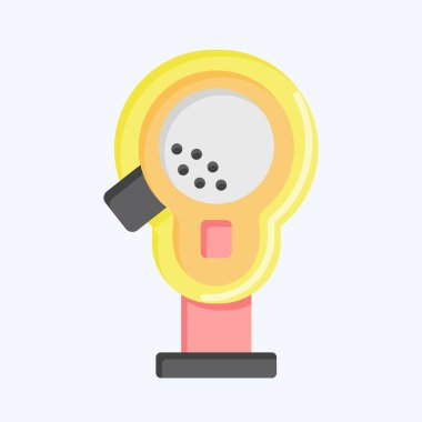 Simge Kulübü Baş Kapakları. Golf sembolüyle ilgili. Düz stil. Basit dizayn edilebilir. Basit resimleme