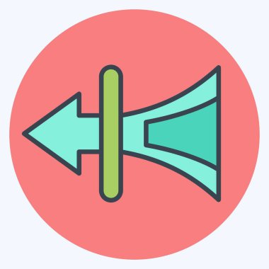 Simge Saf Ruh hali. Klima sembolüyle ilgili. renk arkadaşı stili. Basit dizayn edilebilir. Basit resimleme