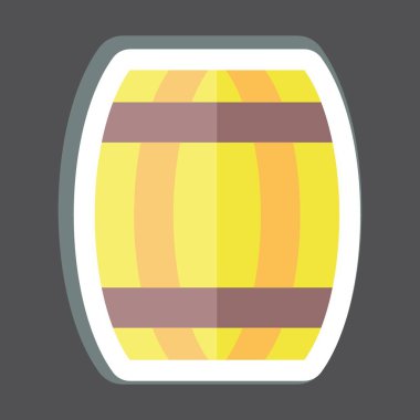 Etiket Fıçısı. Kelt sembolüyle ilgili. Basit dizayn edilebilir. Basit resimleme