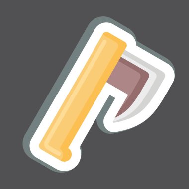 Etiket Baltası. Kelt sembolüyle ilgili. Basit dizayn edilebilir. Basit resimleme