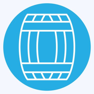 Icon Fıçısı. Kelt sembolüyle ilgili. Mavi gözlü. Basit dizayn edilebilir. Basit resimleme