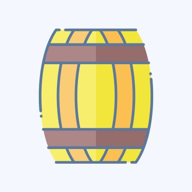 Icon Fıçısı. Kelt sembolüyle ilgili. Karalama stili. Basit dizayn edilebilir. Basit resimleme