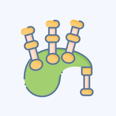 Simge gaydaları. Kelt sembolüyle ilgili. Karalama stili. Basit dizayn edilebilir. Basit resimleme