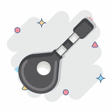 İkon Bouzouki. Kelt sembolüyle ilgili. Çizgi roman. Basit dizayn edilebilir. Basit resimleme