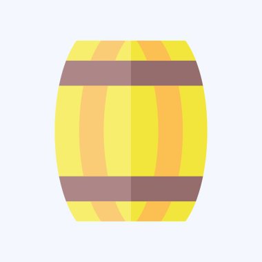 Icon Fıçısı. Kelt sembolüyle ilgili. Düz stil. Basit dizayn edilebilir. Basit resimleme