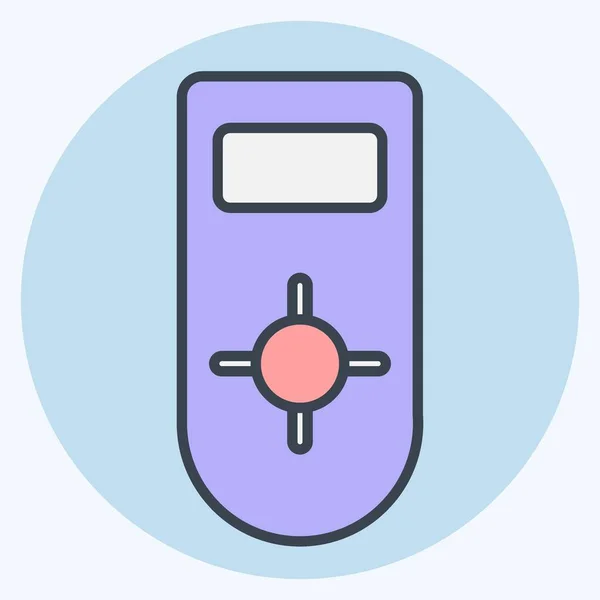 与空调符号相关的Icon遥控装置 配色风格 简单的设计可以编辑 简单的例子 — 图库矢量图片