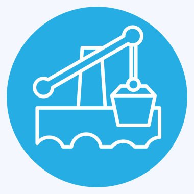 Simge sulama. Tarih öncesi sembolle ilgili. Mavi gözlü. Basit dizayn edilebilir. Basit resimleme