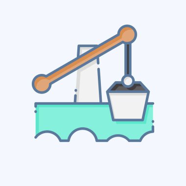 Simge sulama. Tarih öncesi sembolle ilgili. Karalama stili. Basit dizayn edilebilir. Basit resimleme