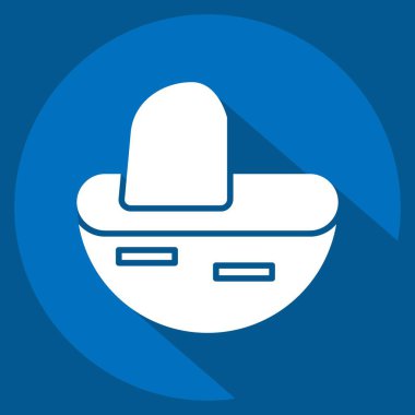 Simge değirmeni. Tarih öncesi sembolle ilgili. Uzun gölge tarzı. Basit dizayn edilebilir. Basit resimleme