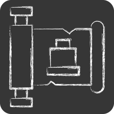 Simge Tarihi. Tarih öncesi sembolle ilgili. Tebeşir stili. Basit dizayn edilebilir. Basit resimleme