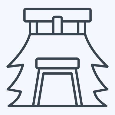 Simge Evi. Tarih öncesi sembolle ilgili. Sıra tarzı. Basit dizayn edilebilir. Basit resimleme