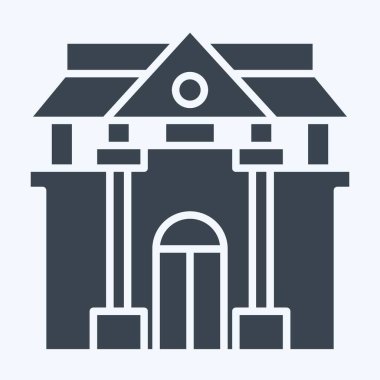 Tarih ikonu müzesi. Tarih öncesi sembolle ilgili. Kabartma tarzı. Basit dizayn edilebilir. Basit resimleme