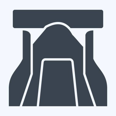 Simge Kayası. Tarih öncesi sembolle ilgili. Kabartma tarzı. Basit dizayn edilebilir. Basit resimleme