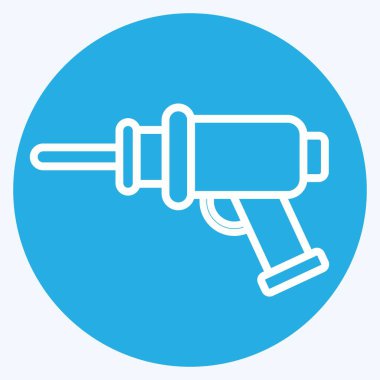 Simge Sondajı. Ortopedik sembolle ilgili. Mavi gözlü. Basit dizayn edilebilir. Basit resimleme