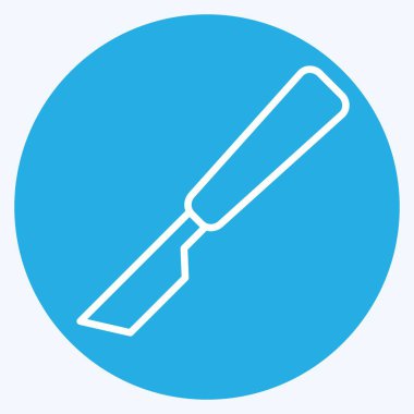 Simge neşteri. Ortopedik sembolle ilgili. Mavi gözlü. Basit dizayn edilebilir. Basit resimleme