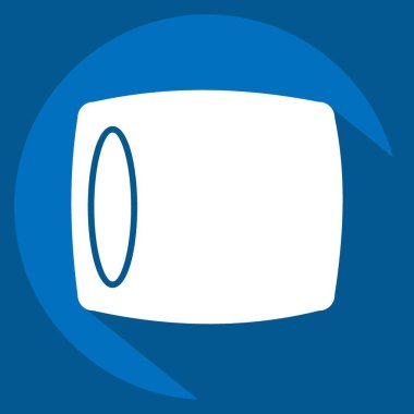 Simge Yastığı. Ortopedik sembolle ilgili. Uzun gölge tarzı. Basit dizayn edilebilir. Basit resimleme