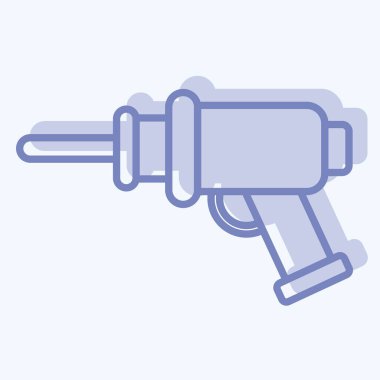 Simge Sondajı. Ortopedik sembolle ilgili. İki ton stili. Basit dizayn edilebilir. Basit resimleme