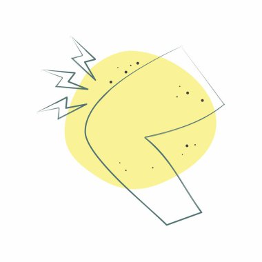 Simge Dizi. Ortopedik sembolle ilgili. Renkli Leke Biçimi. Basit dizayn edilebilir. Basit resimleme