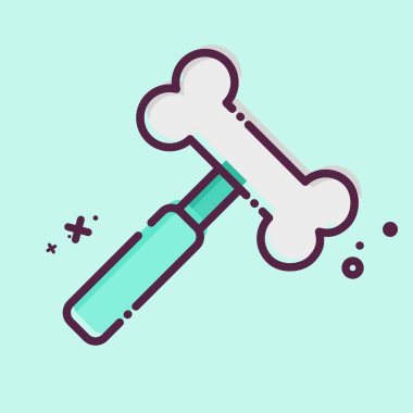 Simge Çekici. Ortopedik sembolle ilgili. MBE tarzı. Basit dizayn edilebilir. Basit resimleme