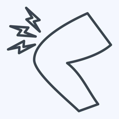 Simge Dizi. Ortopedik sembolle ilgili. Sıra tarzı. Basit dizayn edilebilir. Basit resimleme