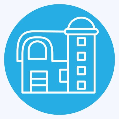 Simge Ambarı. Tarım sembolüyle ilgili. Mavi gözlü. Basit dizayn edilebilir. Basit resimleme