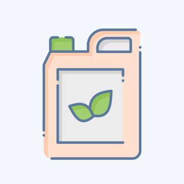 Simgesel Kimyasallar. Tarım sembolüyle ilgili. Karalama stili. Basit dizayn edilebilir. Basit resimleme