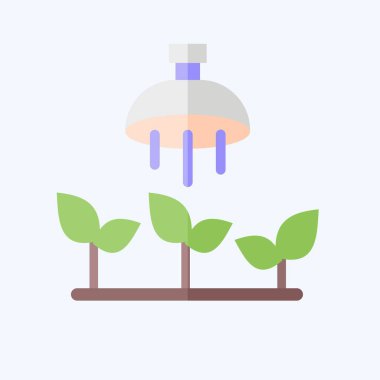 Simge Sulama. Tarım sembolüyle ilgili. Düz stil. Basit dizayn edilebilir. Basit resimleme