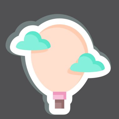 Çıkartma Keşfi. Sanat ve Medya simgesiyle ilgili. Basit tasarım düzenlenebilir