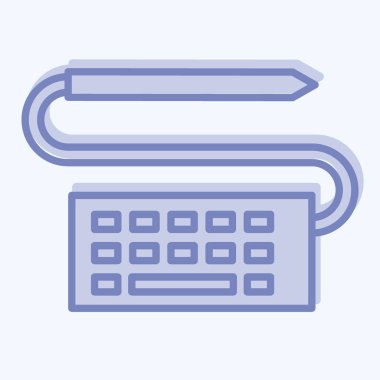 Simge Grafik Tasarımı. Sanat ve Medya sembolüyle ilgili. İki ton stili. Basit tasarım düzenlenebilir