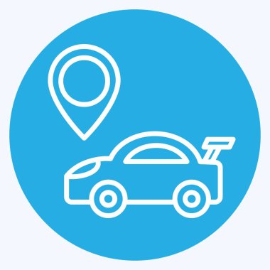 Simge Seyrüsefer. Yarış sembolüyle ilgili. Mavi gözlü. Basit dizayn edilebilir. Basit resimleme