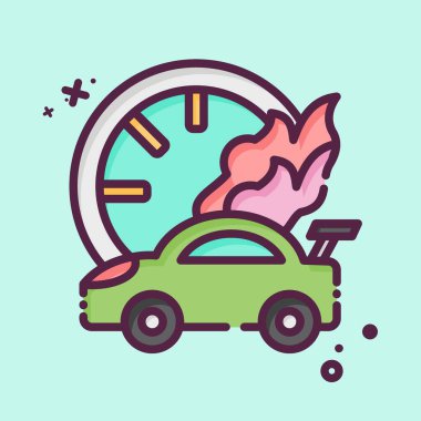 Simge Yarış Hızı. Yarış sembolüyle ilgili. MBE tarzı. Basit dizayn edilebilir. Basit resimleme