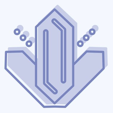 İkon metamfetamin. Bağımlılık Sözlüğü sembolüyle ilgili. İki ton stili. Basit dizayn edilebilir. Basit resimleme