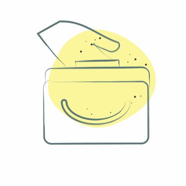 İkon Kleptomani. Bağımlılık Sözlüğü sembolüyle ilgili. Renkli Leke Biçimi. Basit dizayn edilebilir. Basit resimleme